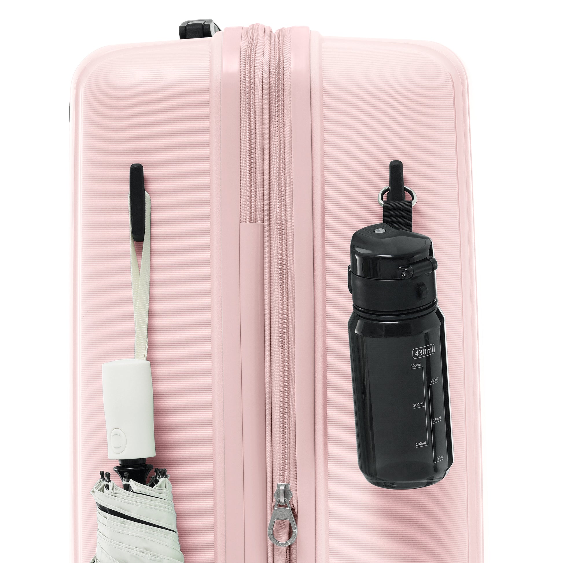 Luggage Sets 3 Piece Suitcase Set 20 24 28 With Usb Port,Carry On Luggage Airline Approved,Pp Lightweight Suitcase With Spinner Wheels, Pink Pink Polypropylene