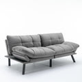 Light Grey Convertible Folding Modern Sofa Bed Twin Light Grey White Primary Living Space Modern Pine Foam Upholstered