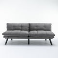 Light Grey Convertible Folding Modern Sofa Bed Twin Light Grey White Primary Living Space Modern Pine Foam Upholstered