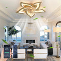 27In Ceiling Fan With Lights, Remote Control 3 Color Temperatures,6 Gear Wind Speed Fan Light Gold Modern Acrylic