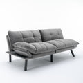 Light Grey Convertible Folding Modern Sofa Bed Twin Light Grey White Primary Living Space Modern Pine Foam Upholstered