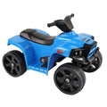 Kids Electric Atv Quad Ride On Car Toy Blue Blue Polypropylene