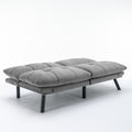 Light Grey Convertible Folding Modern Sofa Bed Twin Light Grey White Primary Living Space Modern Pine Foam Upholstered