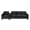 Couch Comfortable Sectional Couches And Sofas For Living Room Bedroom Office Small Space Black Velvet 1 Seat