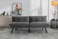 Light Grey Convertible Folding Modern Sofa Bed Twin Light Grey White Primary Living Space Modern Pine Foam Upholstered