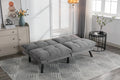 Light Grey Convertible Folding Modern Sofa Bed Twin Light Grey White Primary Living Space Modern Pine Foam Upholstered