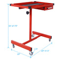 Adjustable Tear Down Work Table With Drawer For Garages, Repair Shops, And Diy, Portable, 4 2.5