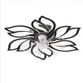 25.5In Ceiling Fan With Lights, Remote Control 3 Color Temperatures,6 Gear Wind Speed Fan Light Black Modern Acrylic