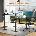 Electric Height Adjustable Standing Desk,Sit To Stand Ergonomic Computer Desk,Black,40'' X 24