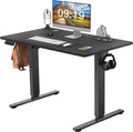 Electric Height Adjustable Standing Desk,Sit To Stand Ergonomic Computer Desk,Black,40'' X 24