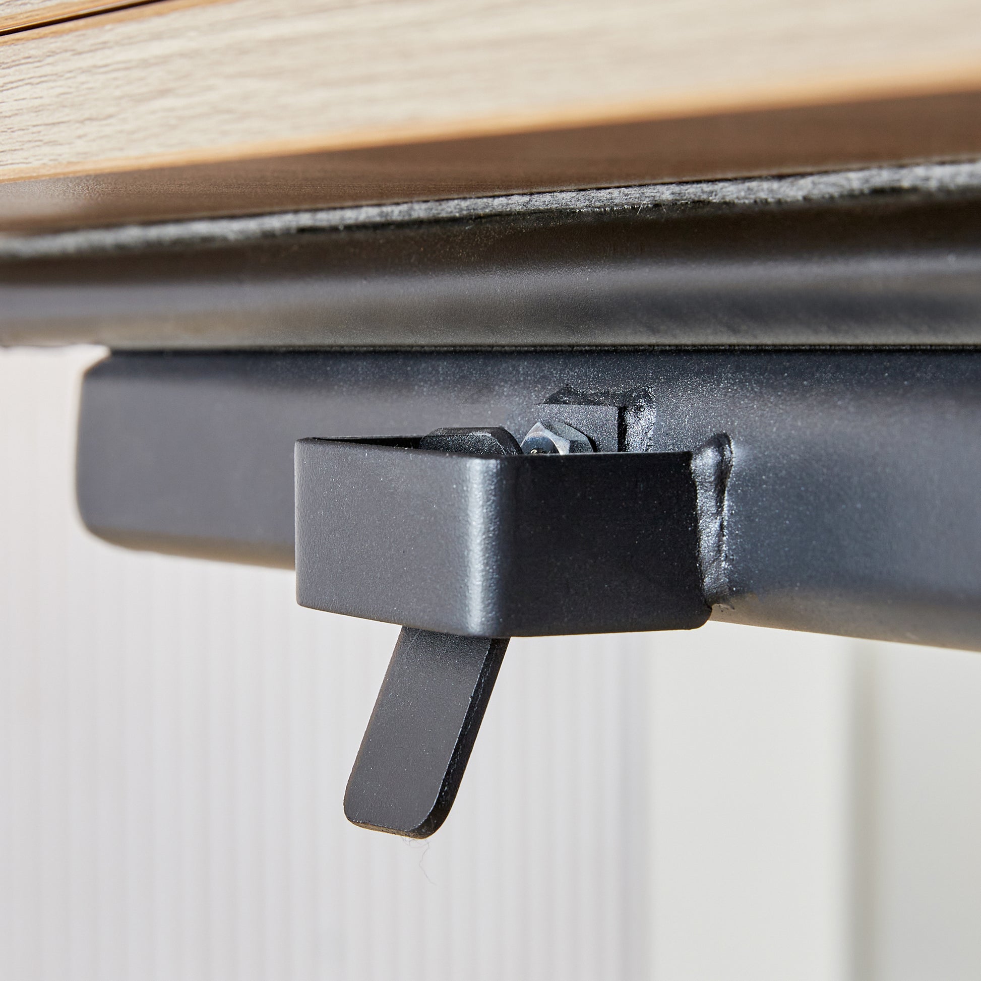 Modern Minimalist Multifunctional Lifting Table, 0.8 Inch Wood Grain Craft Sticker Desktop, Black Metal Legs. 4 Upholstered Dining Chairs With Black Metal Legs. Lt 10055 B0501 Natural Wood Wash Metal