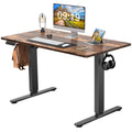 Electric Height Adjustable Standing Desk,Sit To Stand Ergonomic Computer Desk,Brown,48'' X 24