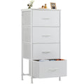 Drawers Dresser Chest Of Drawers,Metal Frame And Wood Top,4Bc White Wood