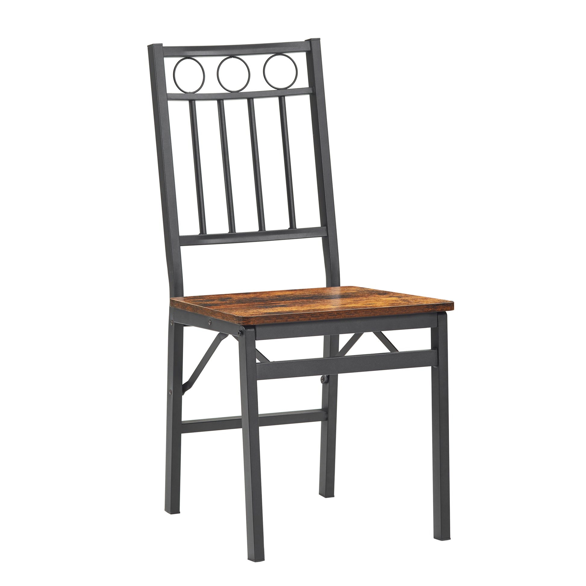 Dining Assemble Metal& Wood Seat Modern Style For
