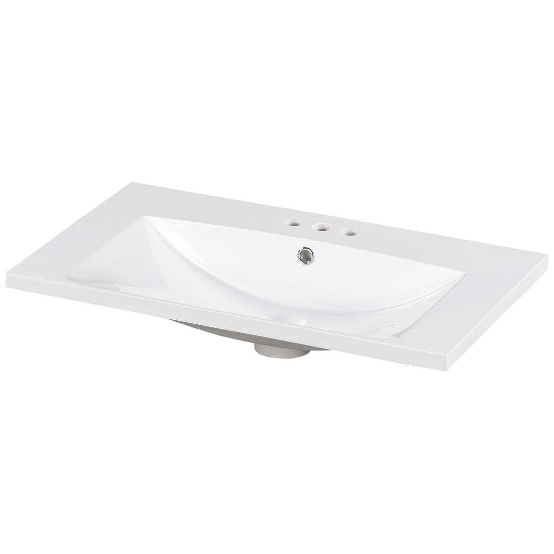 Sink Only 30" Bathroom vanity Resin white-resin