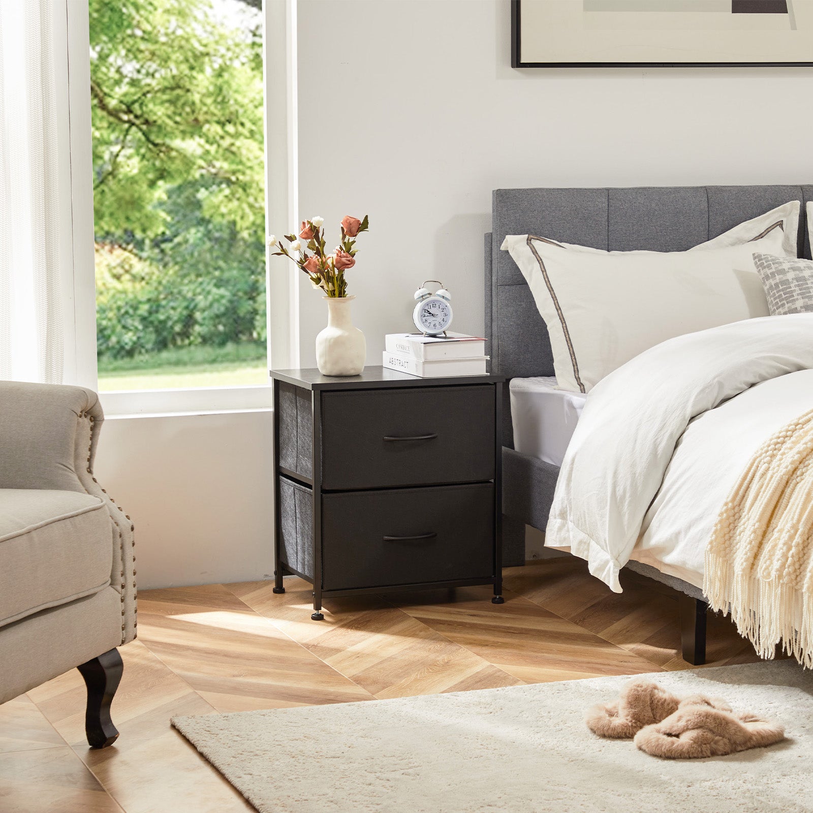 Drawers Dresser Chest Of Drawers,Metal Frame And Wood Top,Black,Two Pa Drawers Dresser Chest Of Drawers,Metal Frame And Wood Top,Black,Two Pa