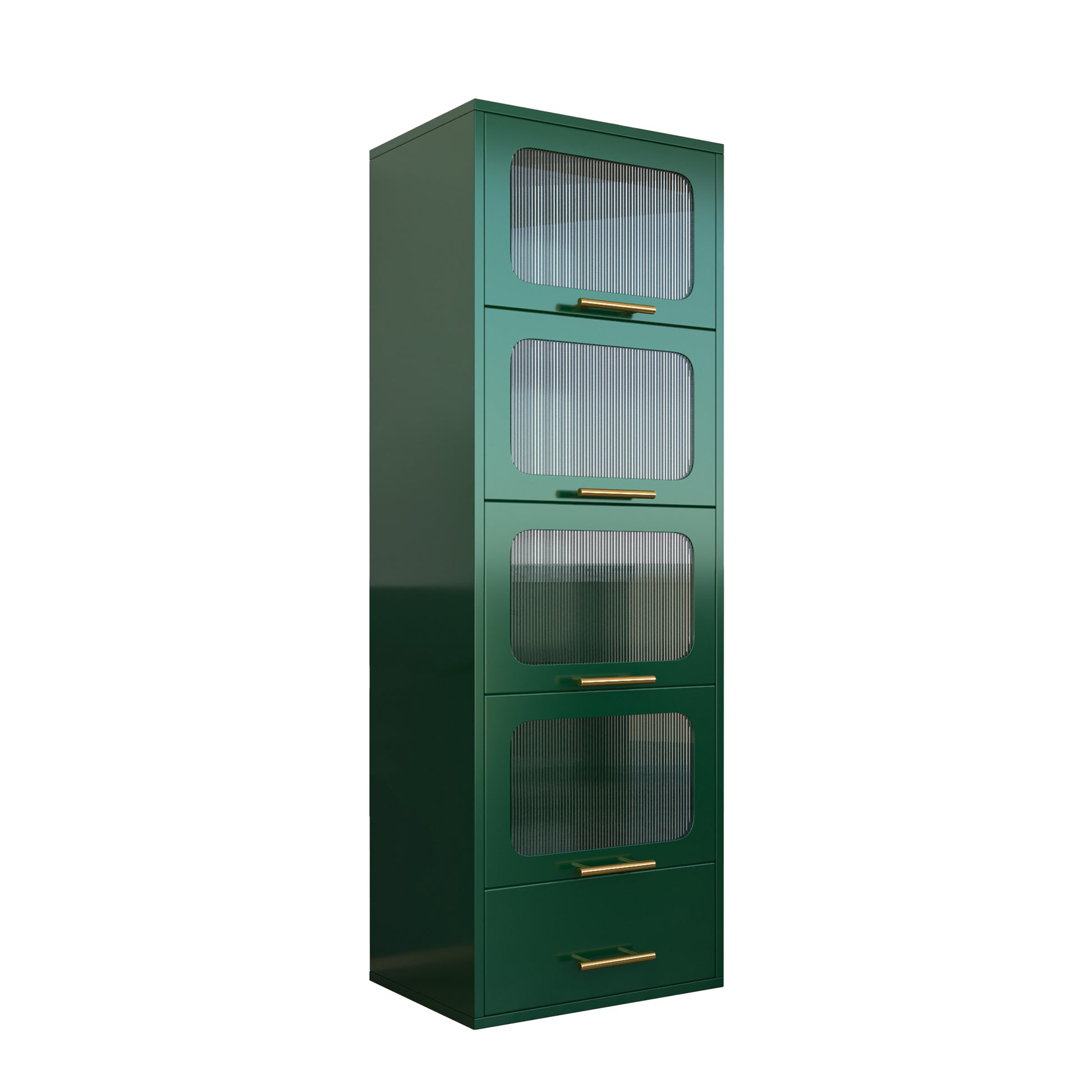 Green Metal Storage Cabinet - Green Metal