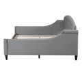 Modern Luxury Tufted Button Daybed, Full, Gray Old Sku: Sm001009Aae Box Spring Not Required Full Gray Wood Velvet Upholstered