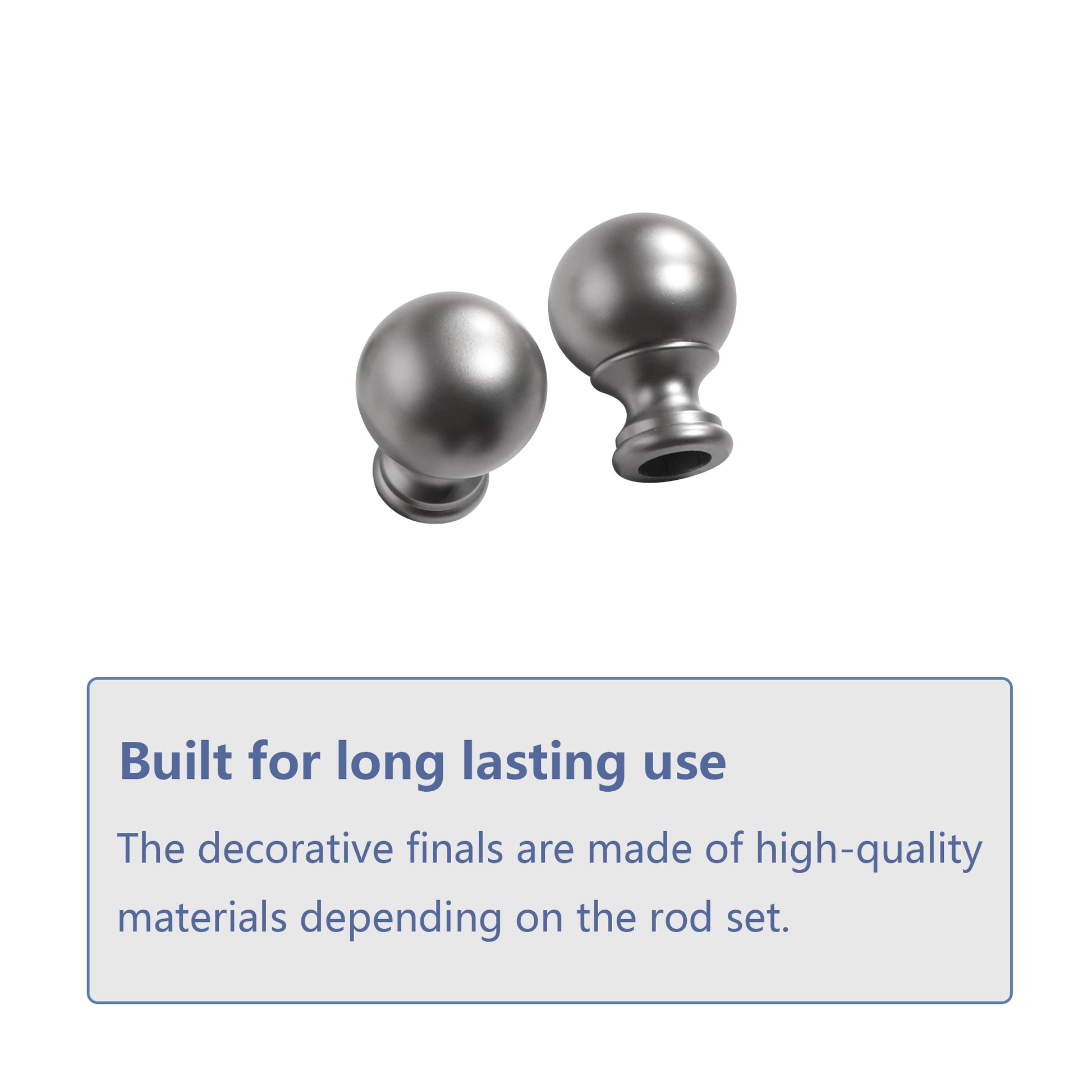 Window Single Curtain Rod Adjustable Sizes: 88" 132", Silver Silver Metal