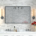 Glossy Black Bathroom Mirrors For Wall 48x30inch