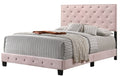 Suffolk G1406 Qb Up Queen Bedpink Pink Foam Velvet