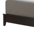 Elegant Transitional King Bed In Rich Espresso Espresso Mdf