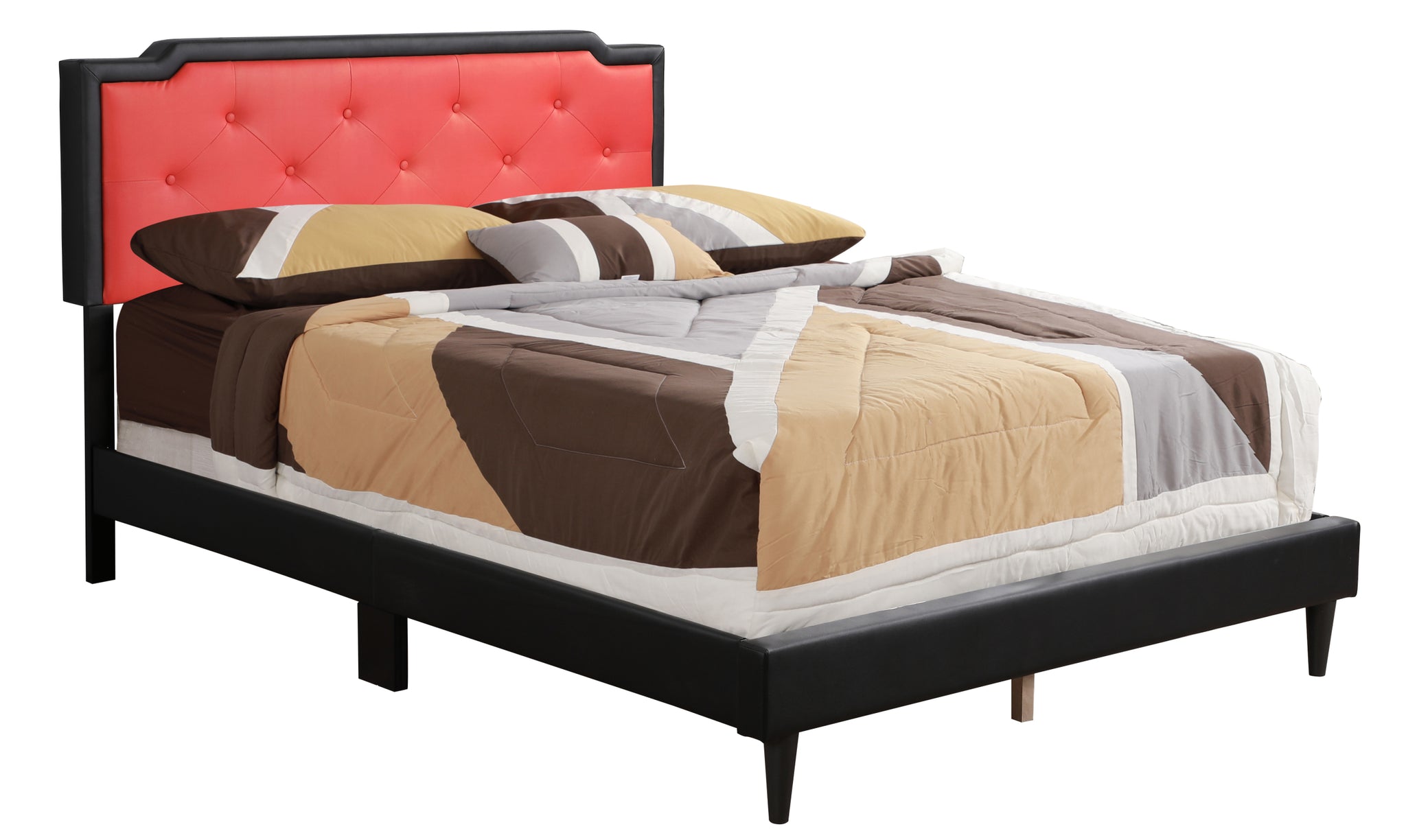 Deb G1120 QB UP Queen Bed All In One black-foam-pu