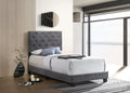 Suffolk G1401 Tb Up Twin Bedgray Gray Foam Velvet