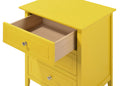 Daniel G1302 N Nightstandyellow Yellow 3 Drawers Particle Board