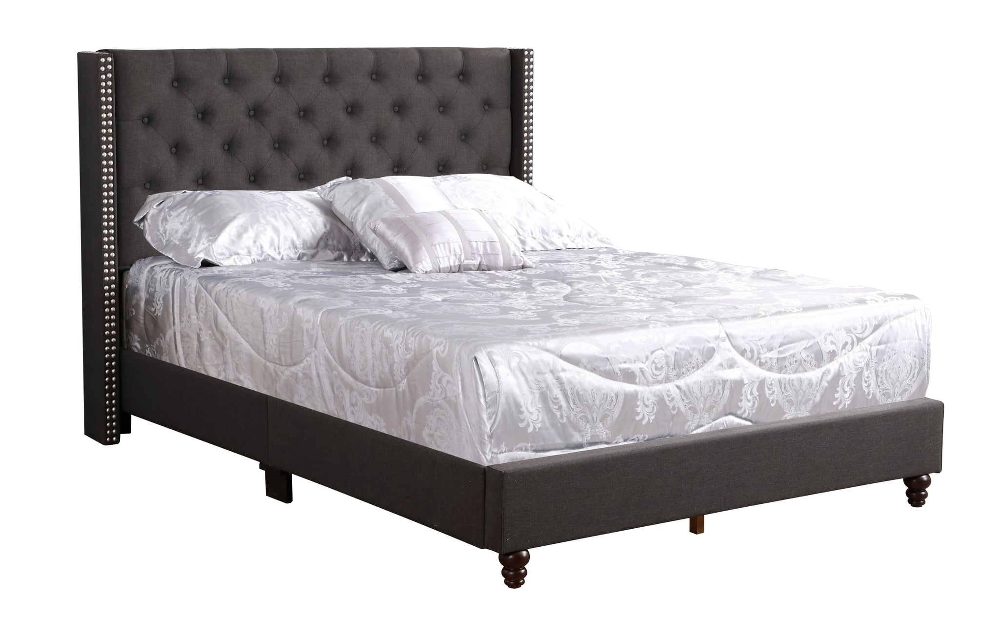Julie G1906 KB UP King Upholstered Bed black-foam-fabric