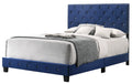 Suffolk G1405 Qb Up Queen Bednavy Blue Navy Blue Foam Velvet