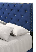 Suffolk G1405 Qb Up Queen Bednavy Blue Navy Blue Foam Velvet