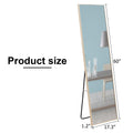 The3Rd Generation Packaging Upgrade Includes A Light Oak Solid Wood Frame Full Length Mirror, Dressing Mirror, Bedroom Entrance, Decorative Mirror, Clothing Store, And Floor Mounted Mirror. 60