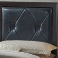 Elegant Transitional King Bed In Rich Espresso Espresso Mdf