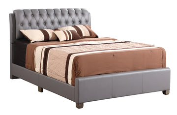 Modern Light Grey King Bed For Your Retreat Light Grey Foam Pu