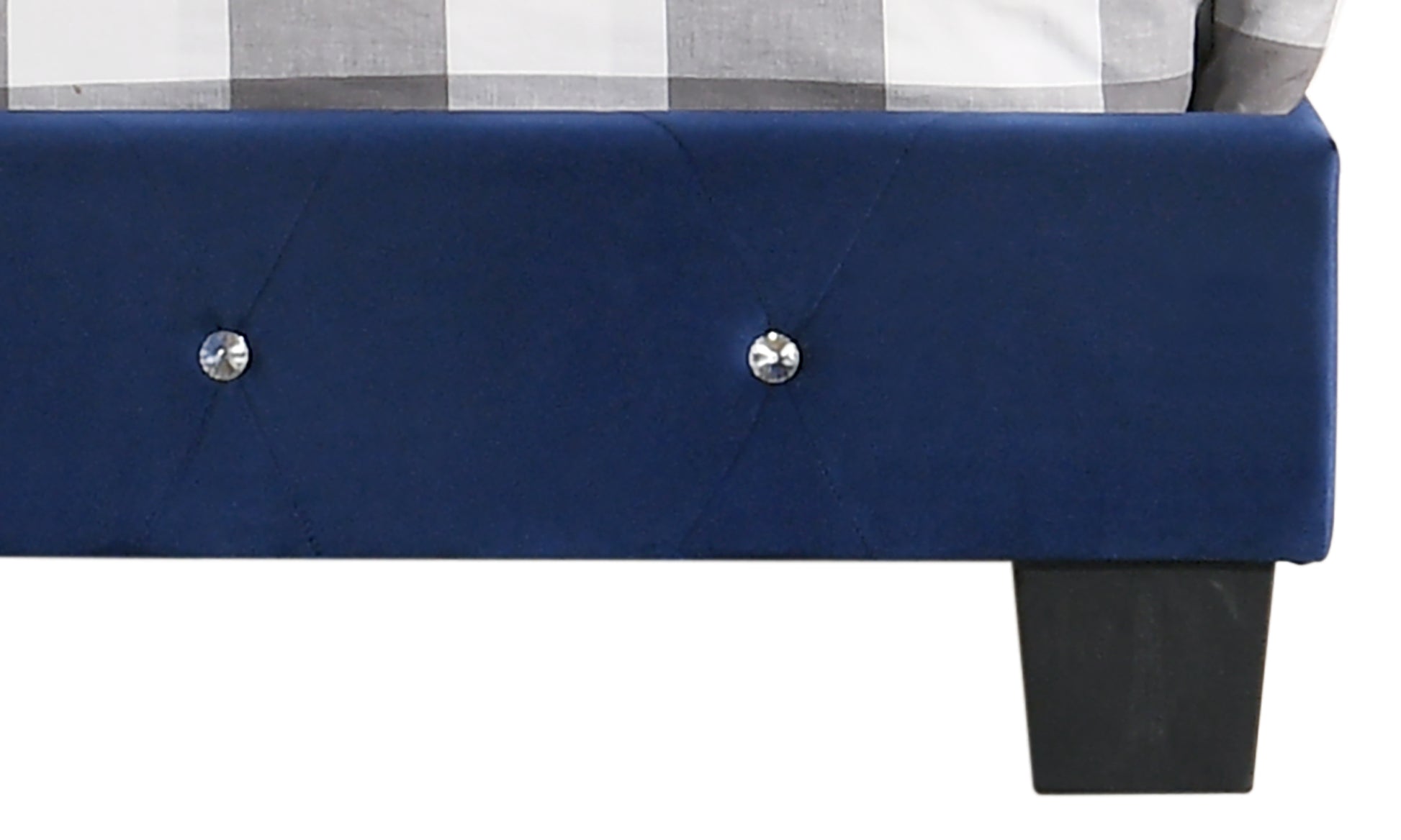 Suffolk G1405 Tb Up Twin Bednavy Blue Navy Blue Foam Velvet