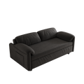 54 Inch Velvet Sofa Sofa Bed Dual Purpose Living Room Retractable Bed Black Sofa Black Velvet