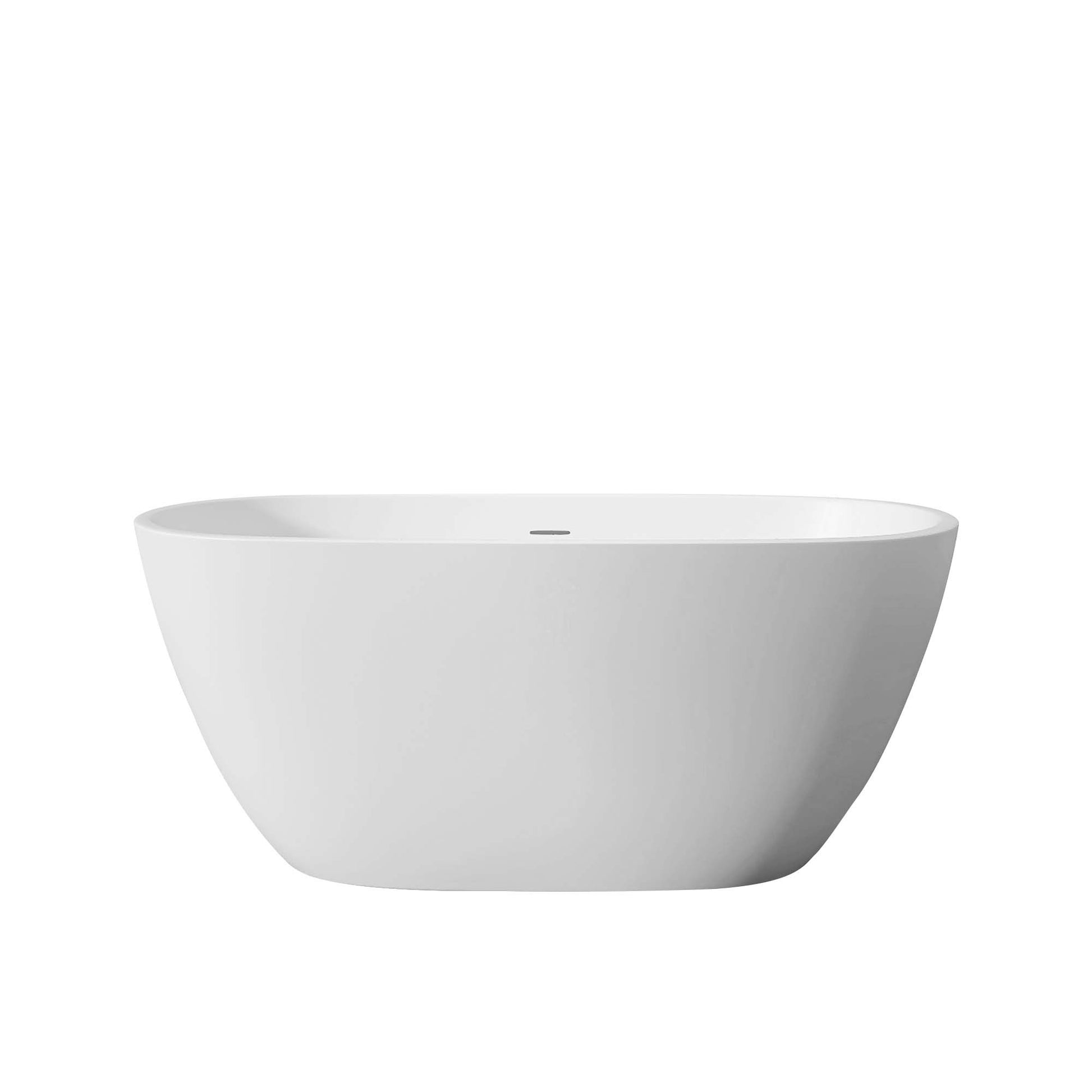 65" Acrylic Free Standing Tub Classic Oval Shape Soaking Tub, Adjustable Freestanding Bathtub With Integrated Slotted Overflow And Chrome Pop Up Drain Anti Clogging Matte White Matte White Oval Bathroom Freestanding Tubs Polished 61 69 In Modern Soaking