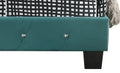 Stylish King Bed For Your Bedroom Green Foam Velvet