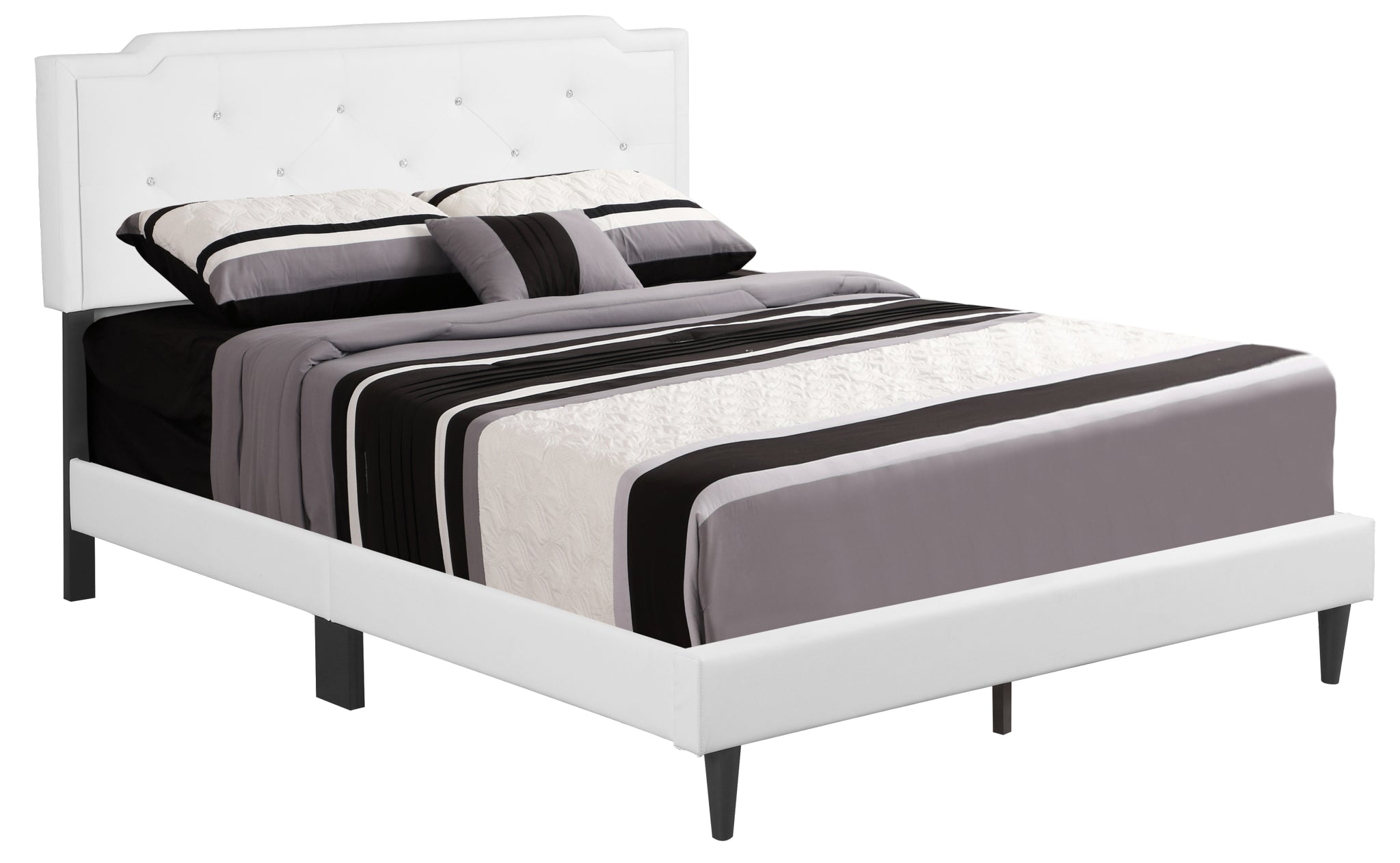 Deb G1118 KB UP King Bed All in One white-foam-pu