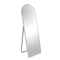 Silver 63X20 Inch Metal Arch Stand Full Length Mirror Silver Classic Mdf Glass Aluminium Alloy