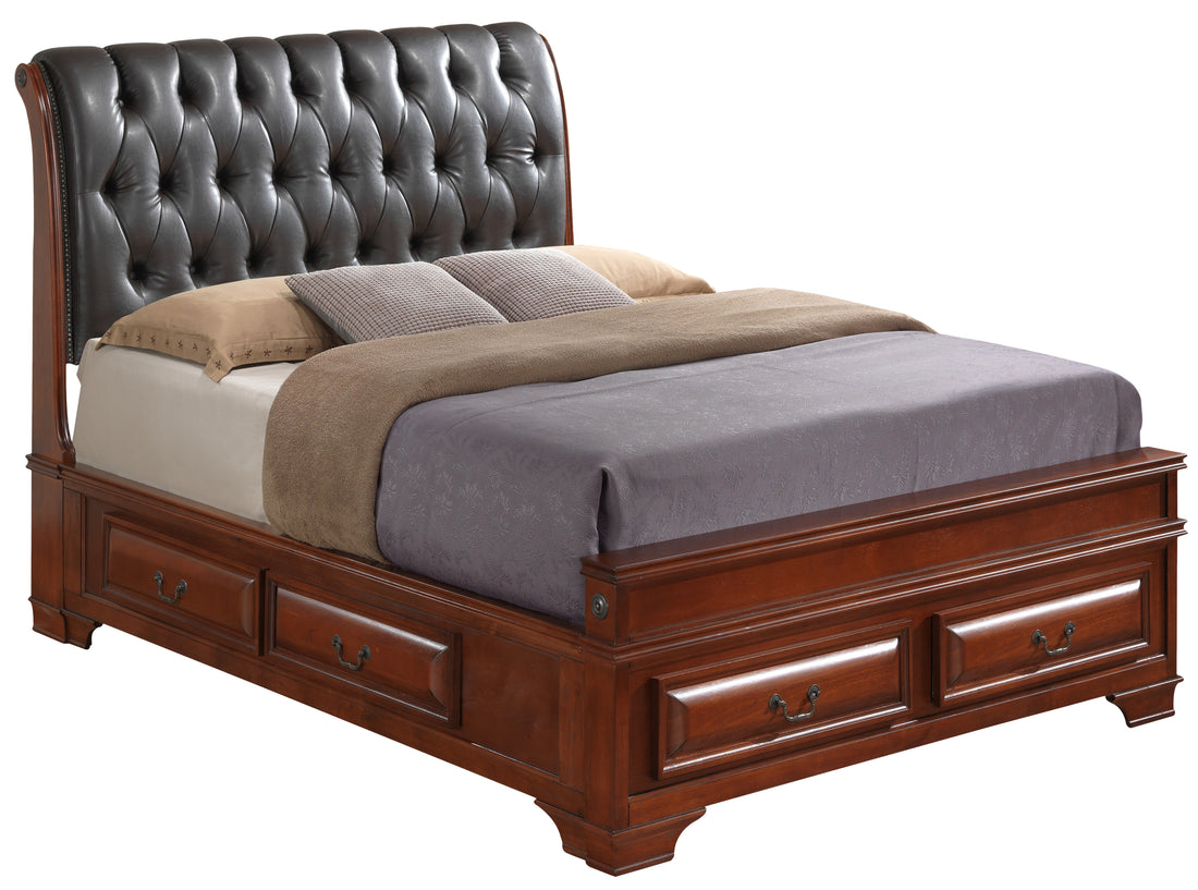Elegant Oak Full Storage Bed For Stylish Homes Oak Particle Board