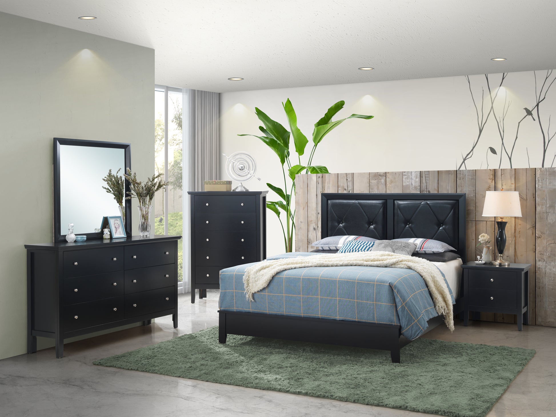Primo G1336A Kb King Bedblack Black Mdf
