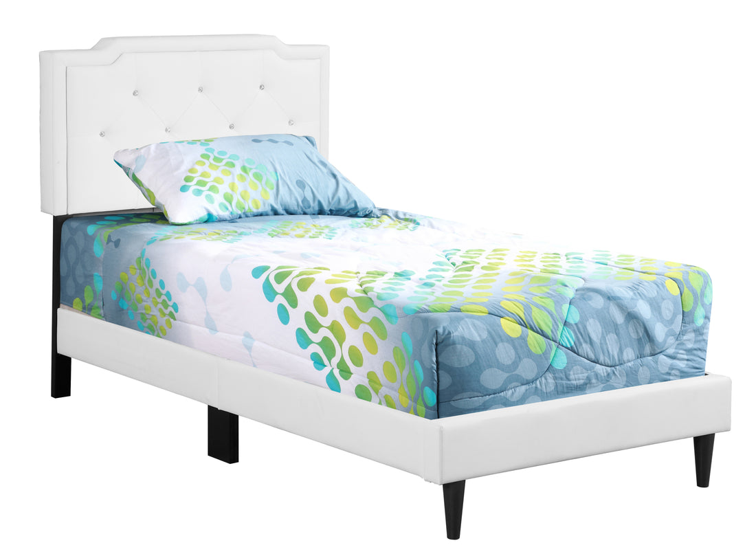 Deb G1118 Tb Up Twin Bed All In One Boxwhite White Foam Pu