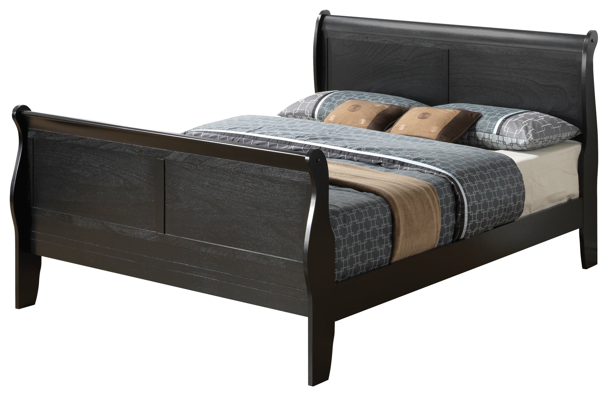 Louis Phillipe G3150A Kb King Bedblack Black Particle Board