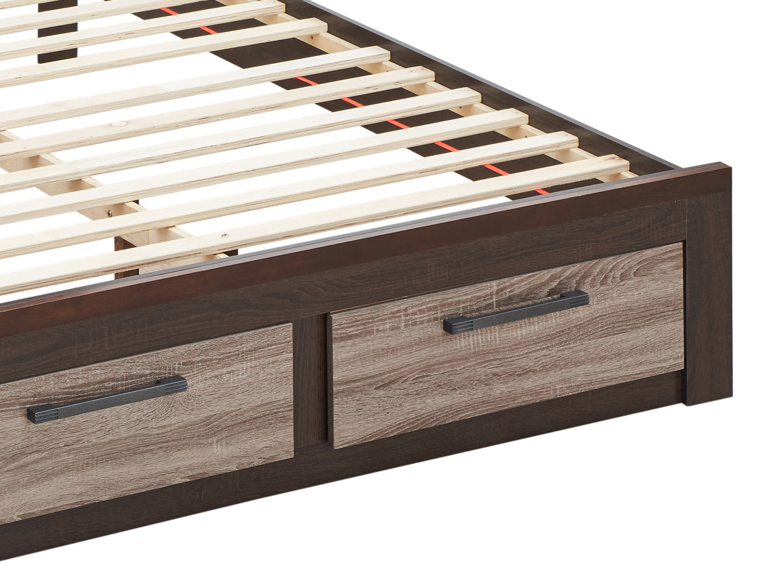 Magnolia G1400B Kb King Bedgray Brown Gray Mdf