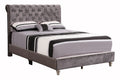 Maxx G1940 Fb Up Tufted Upholstered Bedgray Gray Foam Velvet
