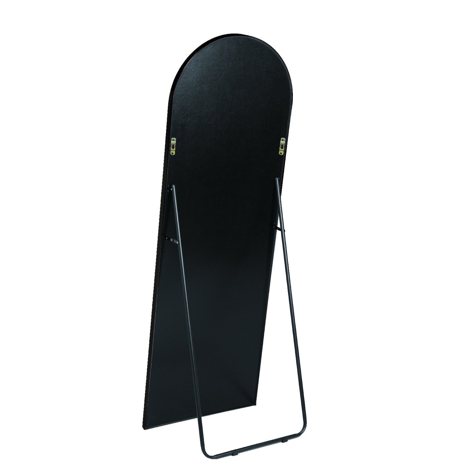 Black 71x31.5 inch metal arch stand full length mirror black-classic-mdf+glass-aluminium alloy