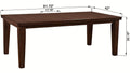 1Pc Contemporary Style Dining Rectangular Table With18