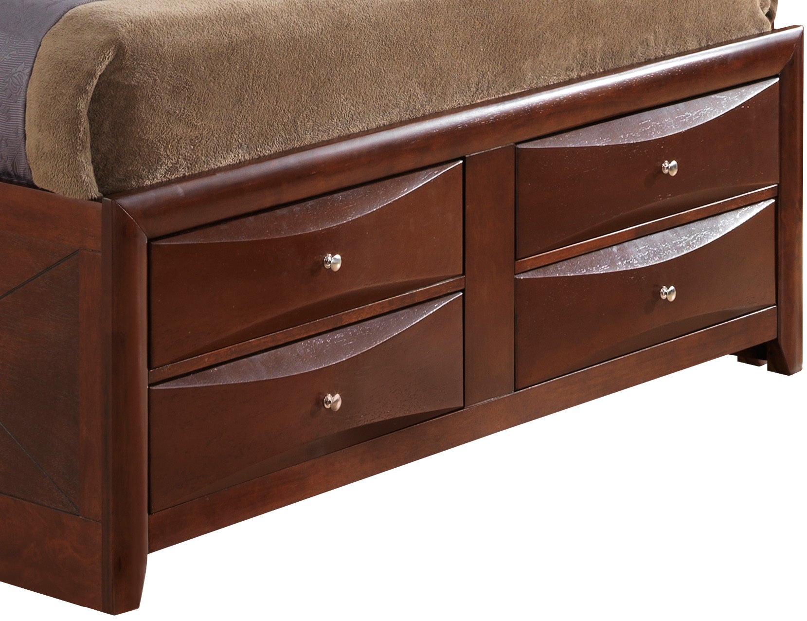 Marilla G1550G Qsb3 Queen Storage Bedcherry Cherry Particle Board